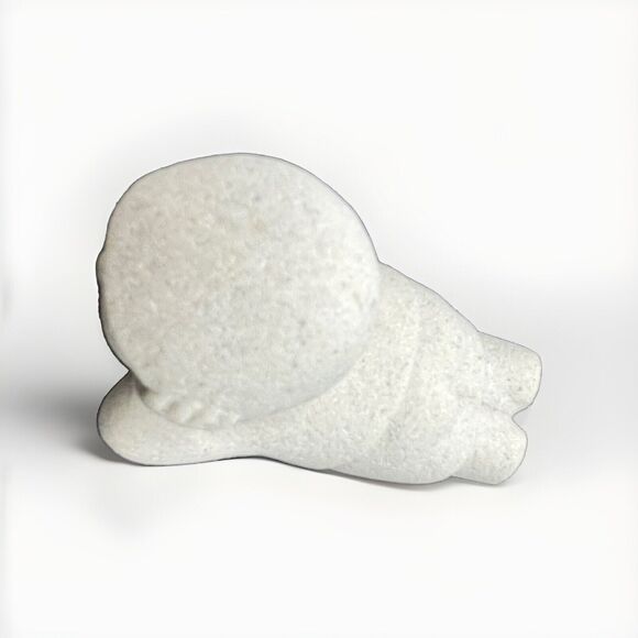 Marbell Stone Art Children Sculptures Belgium Carved MCM Figurine Minimalist 4pc - Picture 7 of 10